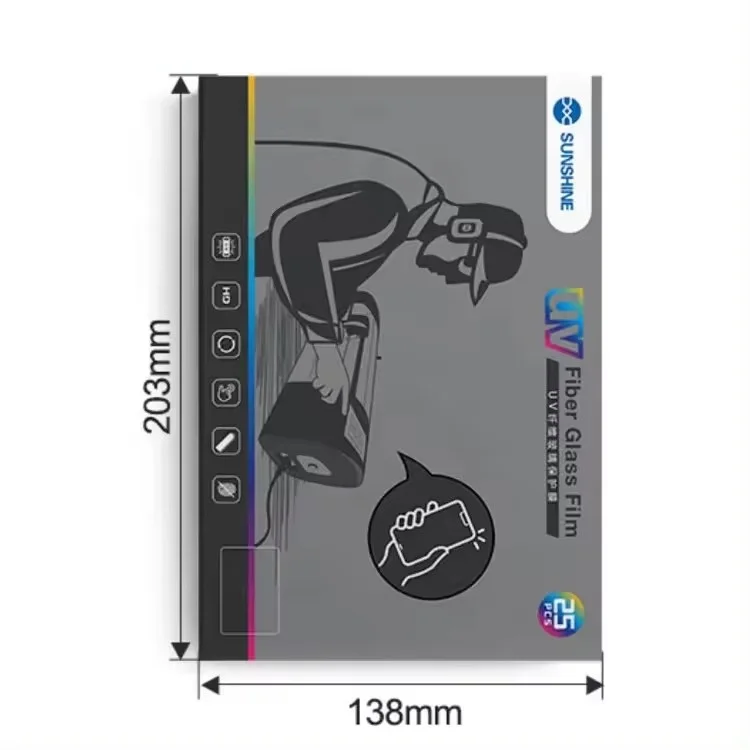 Sunshine SS-U200 UV Fiberglass Film Screen Protector with UV Light Box for Film Cutting Machine