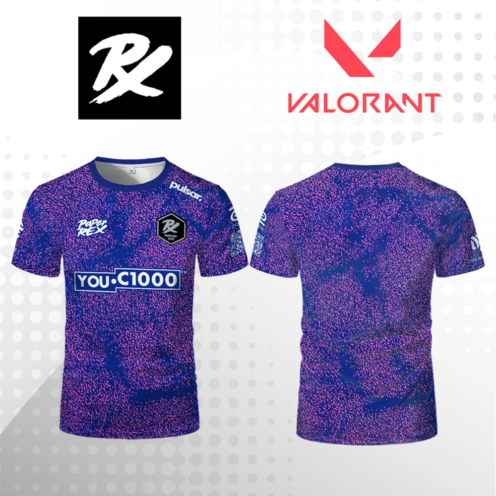 Valorant Esports Pro League Paper Rex Team 2025 New Uniforms Youth
