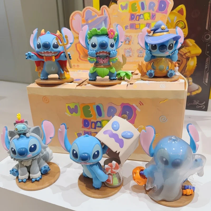 Disney Stitch Funny Diary Series Blind Box Mystery Box Figure Model Doll Collection Toys For Girlfriend Xmas Gift