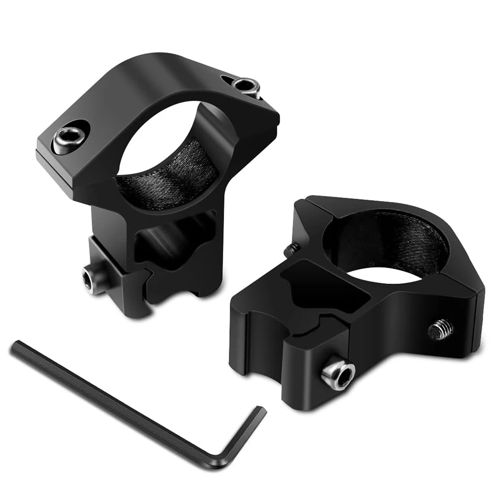 2Pcs Scope Mounts Ring for Dia 25.4mm tube Scopes 11mm Dovetail Rail Tactical Flashlight Mount