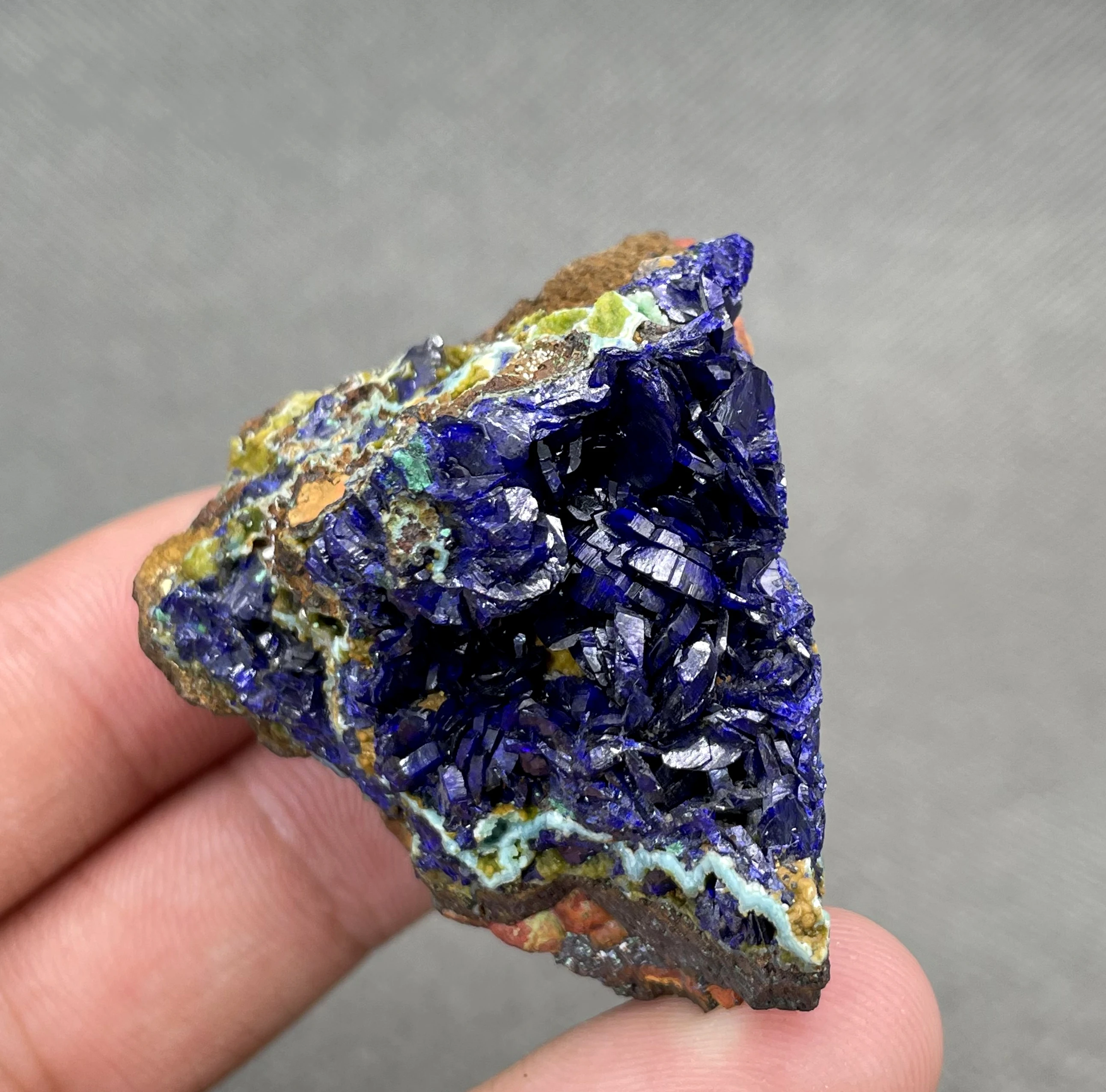 BEST! 47g Natural beautiful big crystal Azurite mineral specimen crystal Stones and crystals Healing crystal