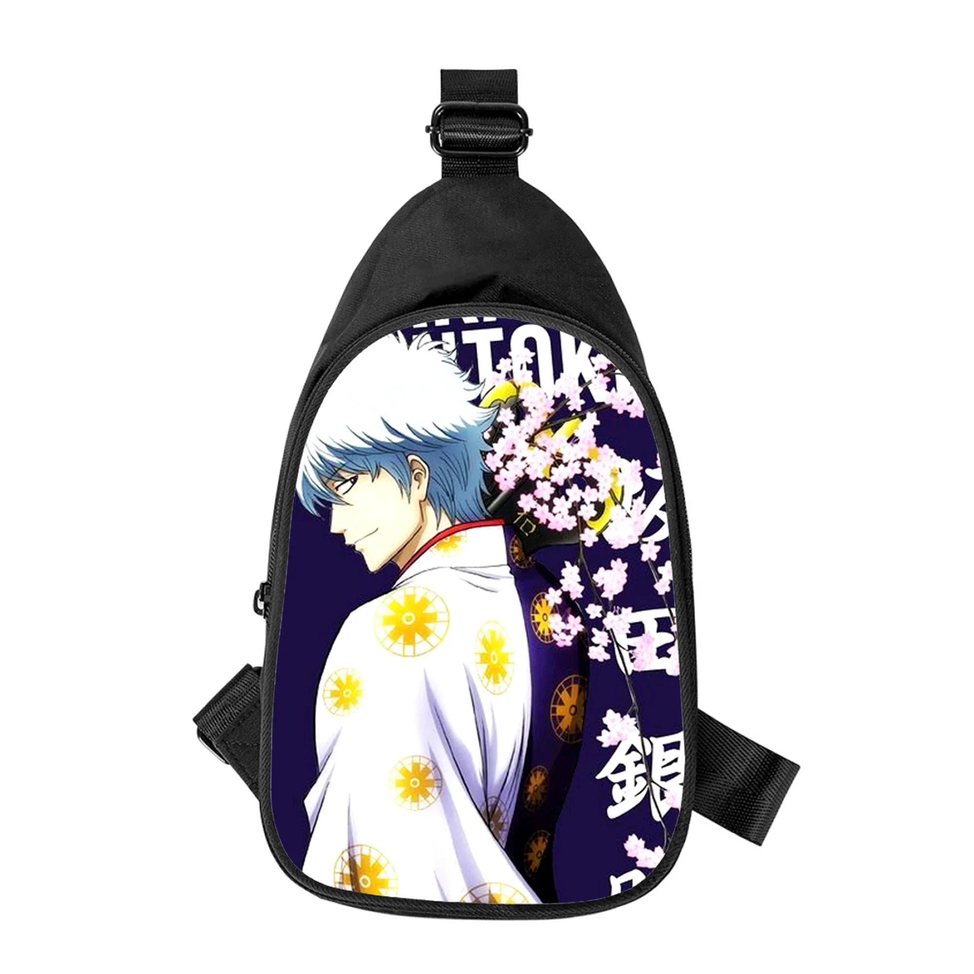 GINTAMA japan anime funny Print New Men Cross Chest Bag Diagonally Women Shoulder Bag Husband School Waist Pack Male chest pack