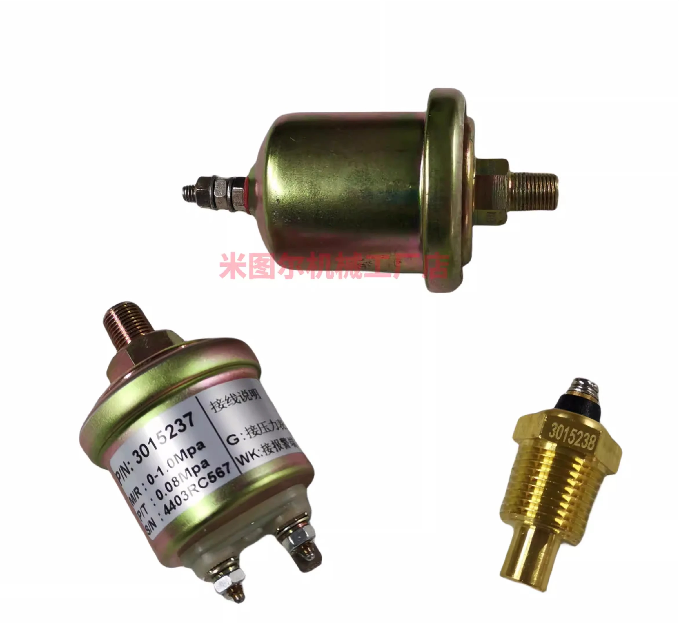 

3015237, 3015238, oil pressure sensor, generator, water temperature sensor, 3015237 single foot