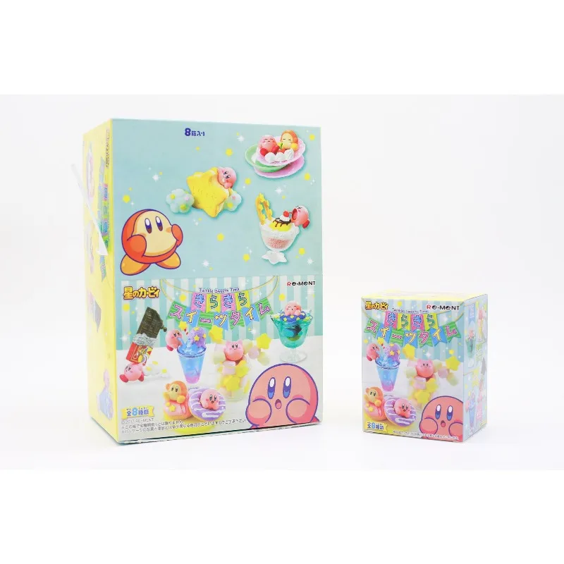 

RE-MENT Kirby Tea Dessert Ice Cream Series слепая коробка игрушки миниатюрная аниме фигурка куклы модель игрушки собирать украшения