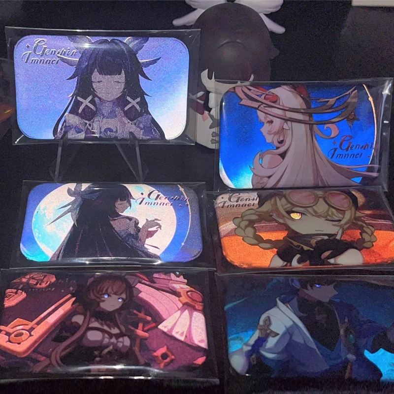 Scaramouche Wanderer Tin Badge Set Of 6 Pieces Gift Birthday Present For Bestie Stocking Stuffer Keepsake Anime Charm