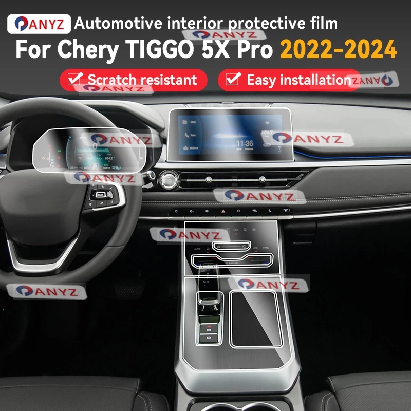 

For CHERY TIGGO 5X Pro 2022-2024 Car Panel Film Dashboard Protective Sticker Interior Anti-Scratch Film Accessories