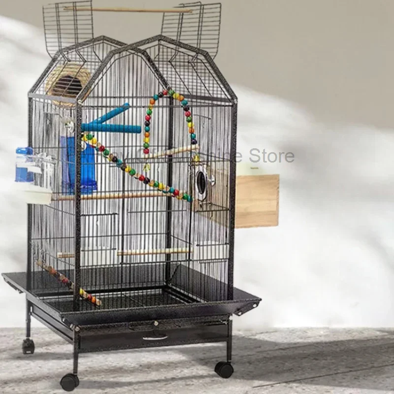 

Parrot Palomas Birdcage Accessories Black Cover Budgie Hamster Cage Passaros Rabbit Gaiola Para Passaros Pet Furniture CY50BC