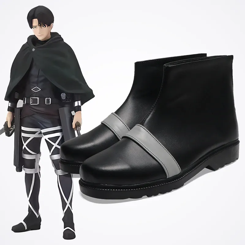 zapatos-de-cosplay-de-anime-attack-on-titan-mikasa-ackerman-botas-cortas-de-cuero-pu-negras-para-carnaval-de-halloween