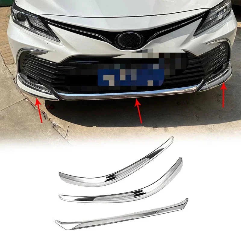 Pára-choques dianteiro Colisão Avoidance Trim Strip, Acessórios de Modificação Do Carro para Toyota Camry 2018-2022