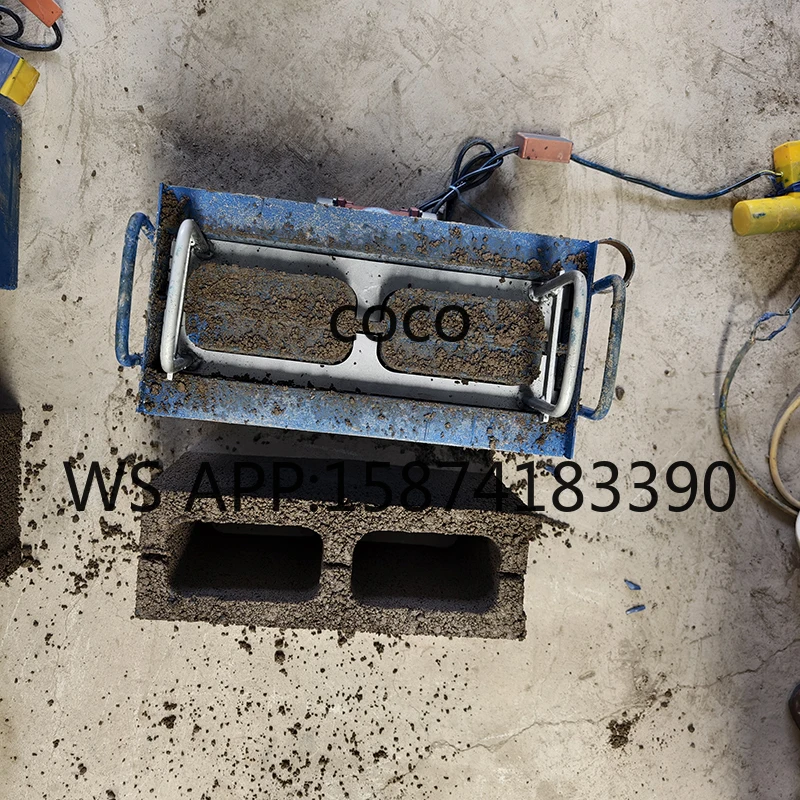 Manual Concrete Block Brick Machine Hollow Interlocking Block Maker Cement Brick Making Equipment