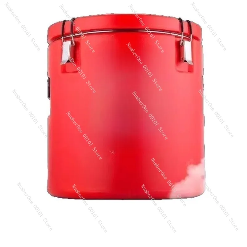 Heavy Duty Commercial Stainless Steel Insulated Beverage Dispenser Triple Layer Heat Preservation Milk Tea Bucket Thickened
