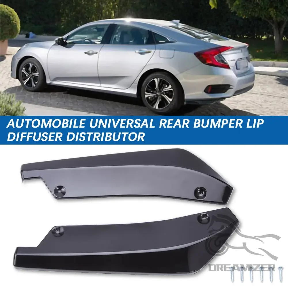 For Subaru Impreza WRX STI Car Rear Bumper Splitter Diffuser Canard Wrap Spoiler Side Fender Skirt Lip Canard Protector