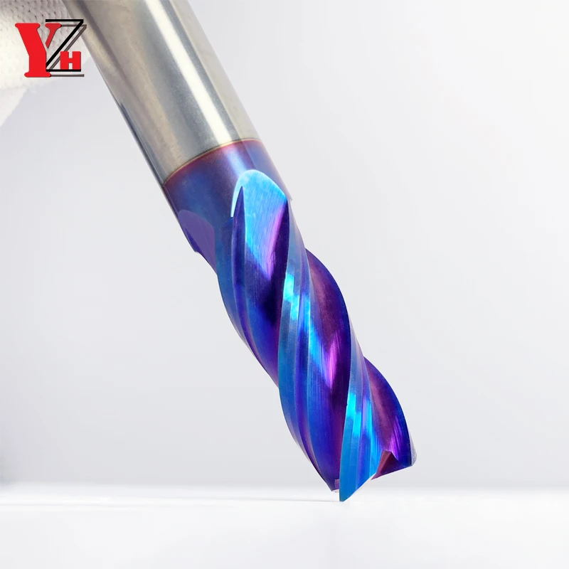 Carbide End Mill HRC65 4 Flute CNC Tungsten Machine Cutter Tool Square Router Bit 2mm 4mm 6mm 8mm 10mm 12mm 14mm 16mm 18mm 20mm