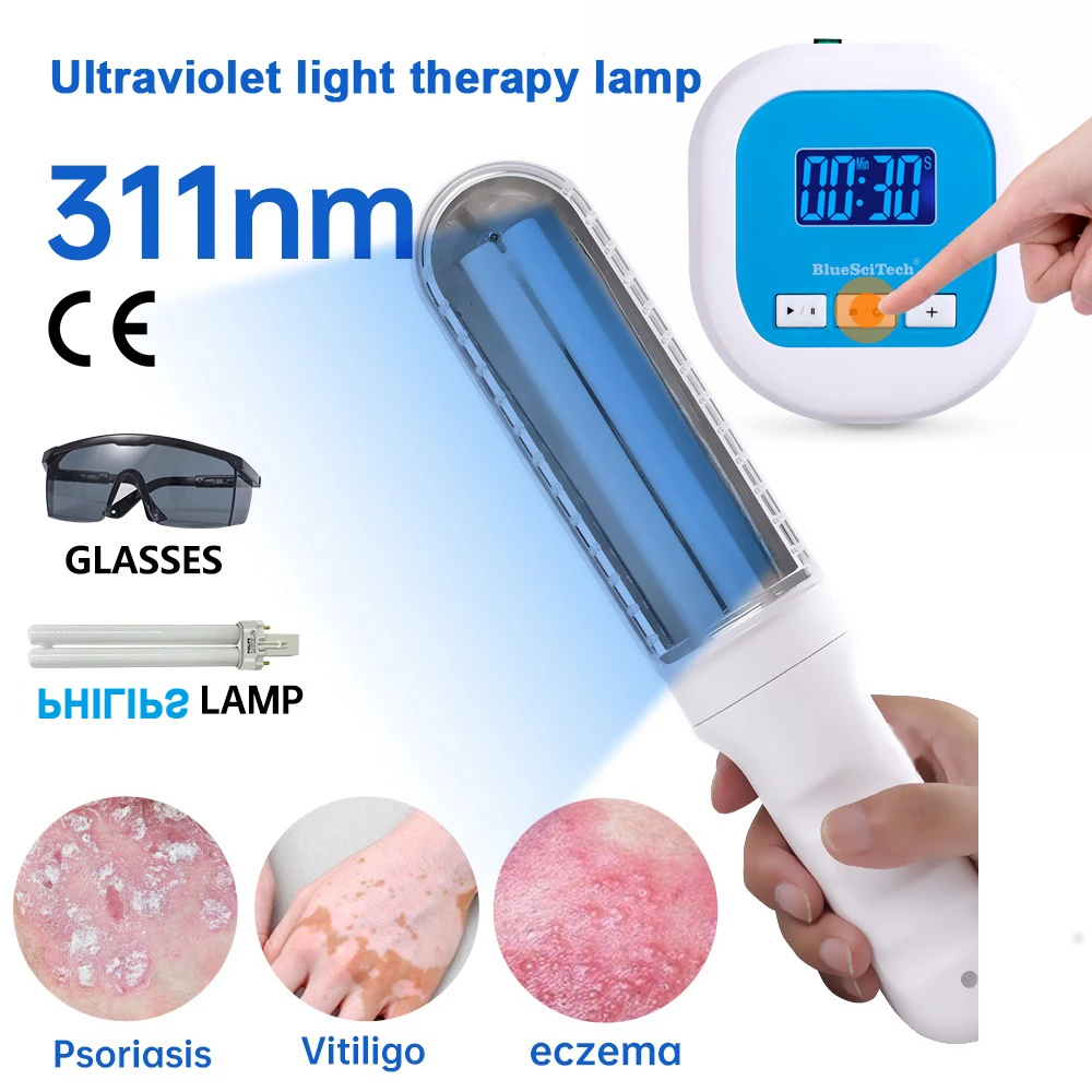 Uv Phototherapy Instrument To Treatment Psoriasis 311nm Narrowband Uvb Lamp For Therapy Vitiligo Skin Treatment Light