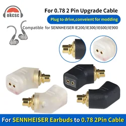 OKCSC Earphones Adapter SENNHEISER IE300 Male to 0.78 2 PIN Female Connecter for SENNHEISER IE300 IE200 IE600 IE900 AKG N5005