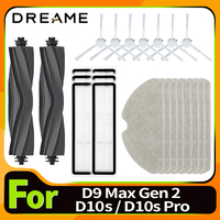 Accessories for Dreame D9 Max Gen 2 / Dreame D10s Pro / D10s Robot Vacuum Cleaner Main Brush Filter Mop Rag Replacement Parts