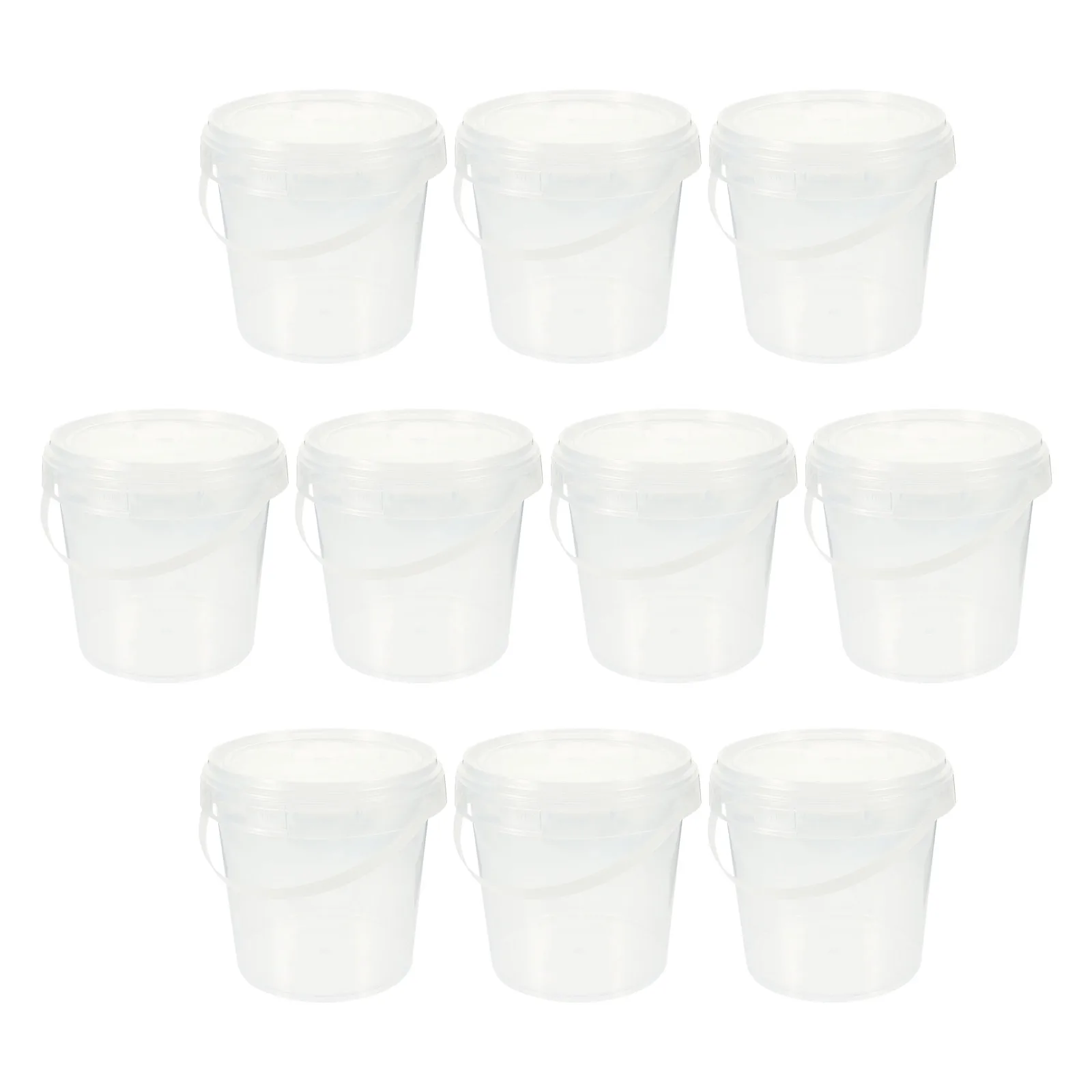 

10Pcs Empty Storage Buckets Multipurpose Lightweight for Grains Herbs Nuts Snacks Kitchen Use Plastic Storage Buckets