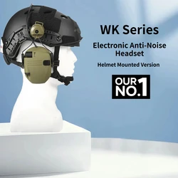 New Generation Walker Helmet VersionTactical Electronic Shooting Earmuff Anti-noise Headphone+WK dedicatedstand