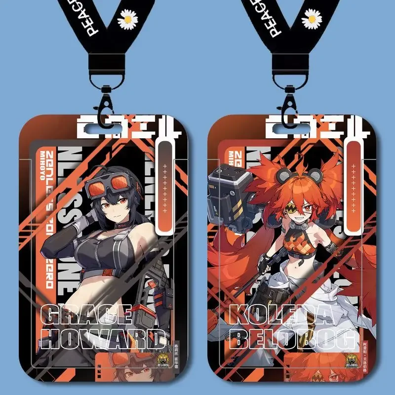 Zenless Zone Zero Anby Ben Hoshimi Miyabi Von Lycaon Business Retractable Credit Card Holders Bank ID Holder Bus Card Cover Case
