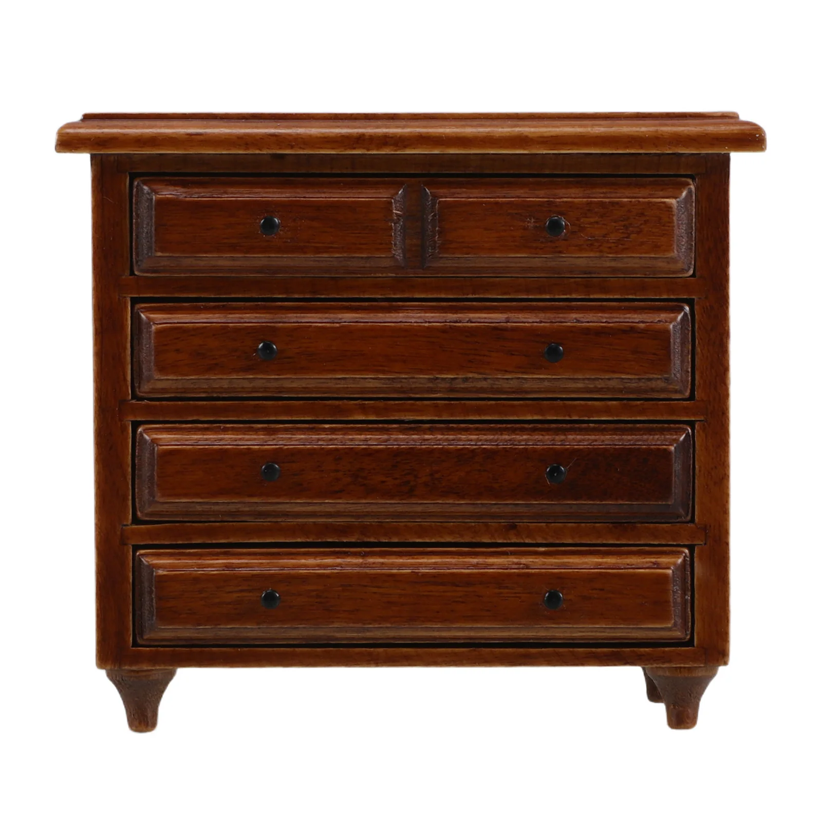 

Деревянная мебель для кукольного домика 1:12, миниатюрный шкаф в стиле ретро, функциональные ящики, небольшой сервант для хранения для декора гостиной