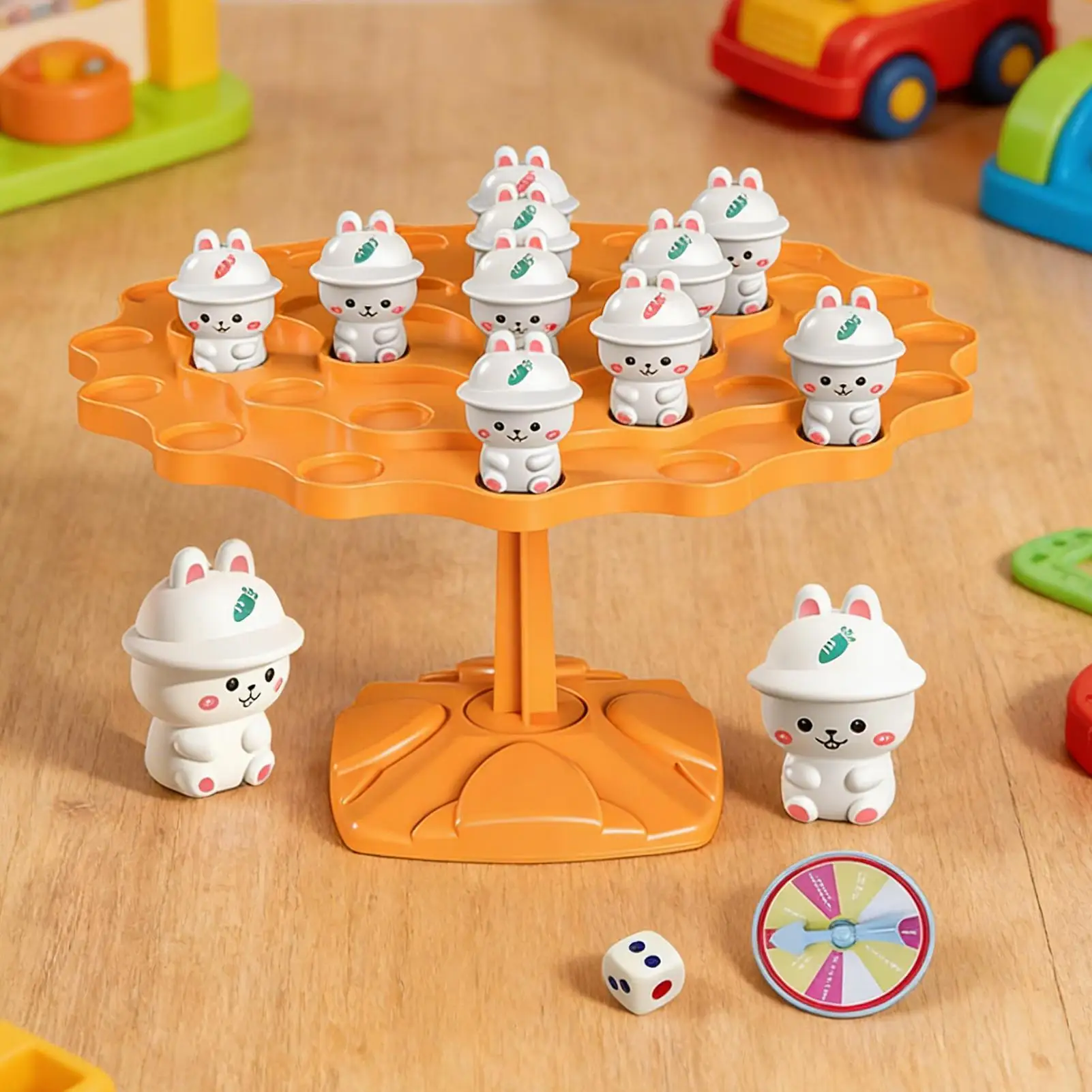 Balance Tree Board Game Rabbit Board Balance Training Educational Toy Parent-Child Interaction Game for Kids 3 Home Family Night