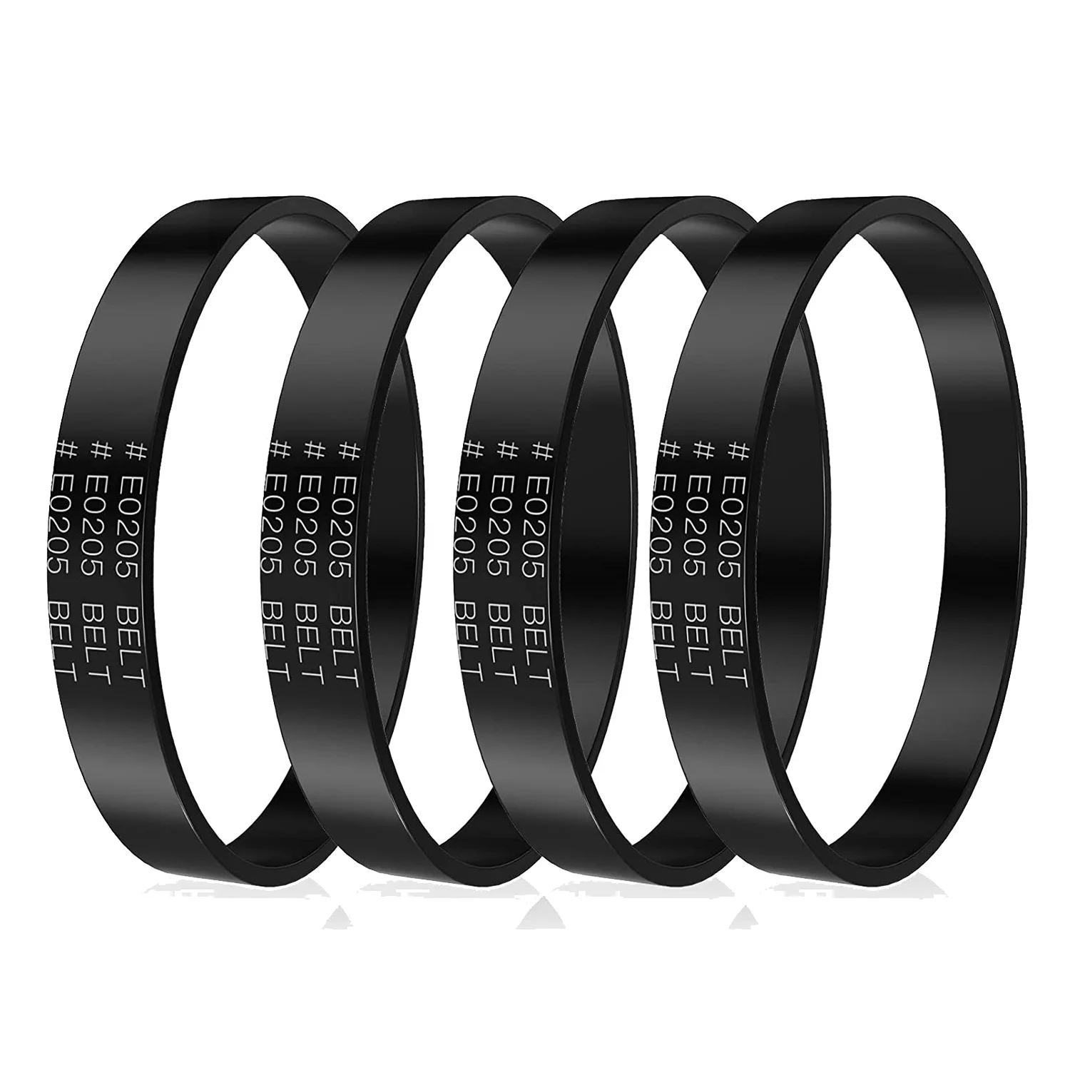 4 Pack Replacement E0205 Vacuum Belt for Eureka PowerSpeed Lightweight Vacuum Cleaner Belt Parts for Eureka Model NEU180