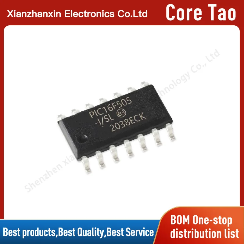 5~20PCS/LOT  PIC16F505-I/SL PIC16F505 SOP14 Microcontroller chips