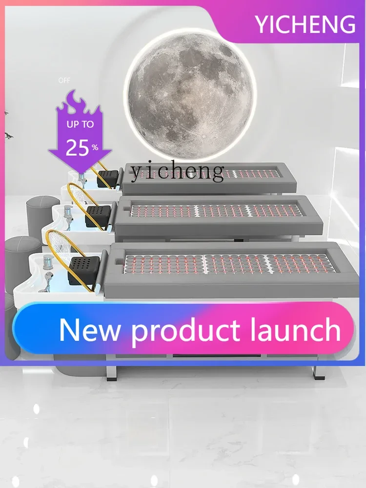 

Moxibustion Ceramic Basin Shampoo Chair Constant Temperature Water Circulation Fumigation Head Therapy Bed