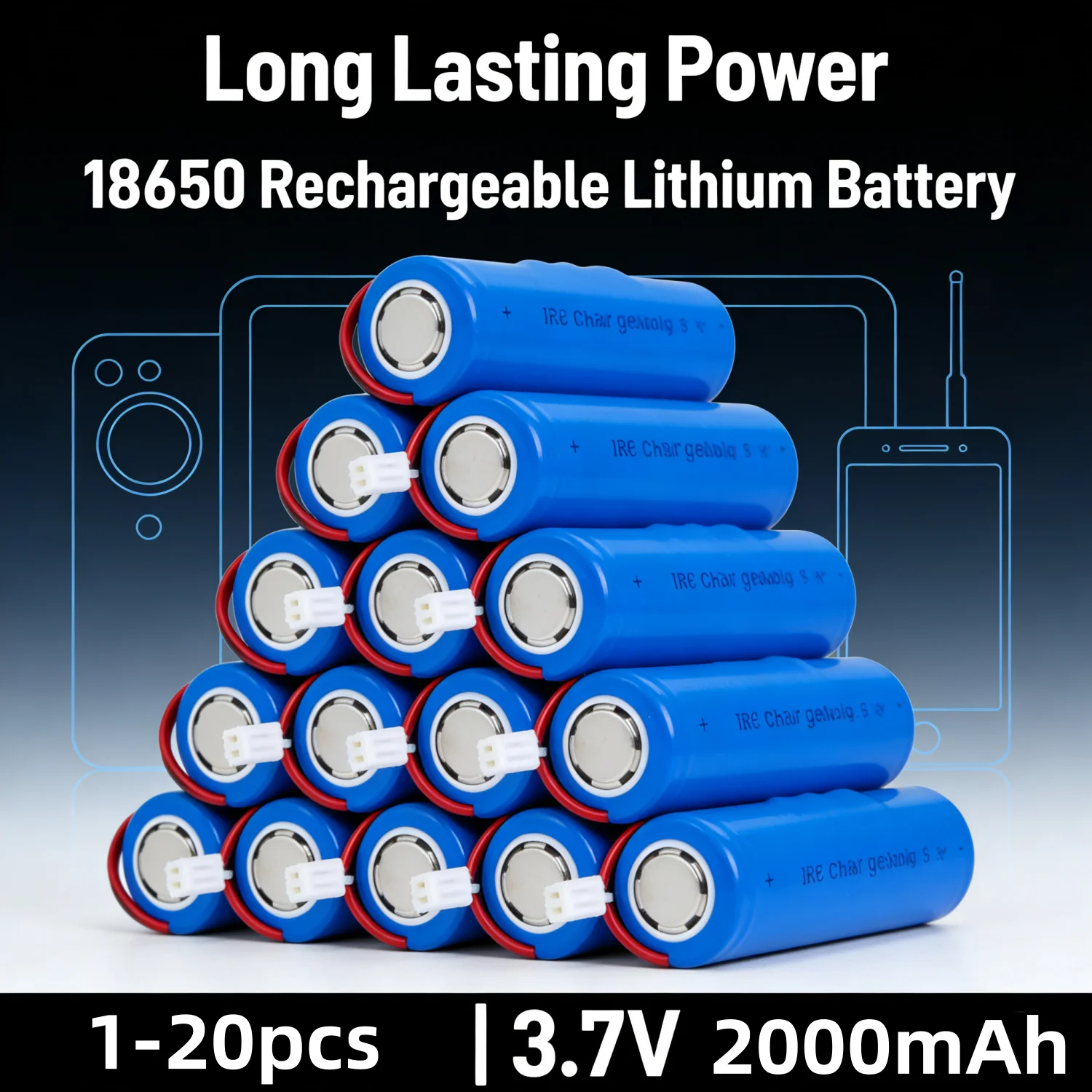 Batería Recargable de Luz LED para Pesca - imagen 3