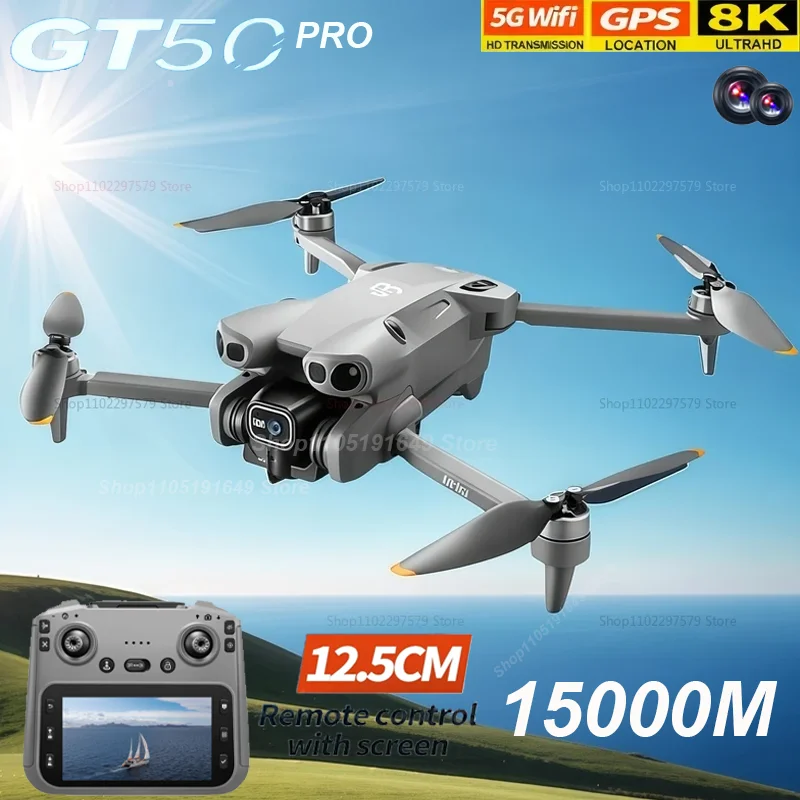 

GT50 Drone 8K WIFI GPS Aerial Photography Quadcopter with Dual HD Cameras Remote Control UAV Professional Videography Toys Gifts