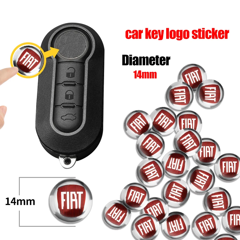 2/5/10Pcs Remote Car Key Stickers Emblem Logo Accessories For Fiat BMW Mercedes Benz Audi Volkswagen Chevrolet Honda Mazda Opel