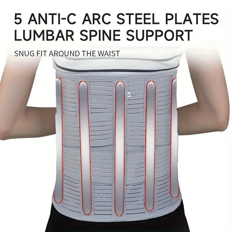 Adjustable Lumbar Support Belt - Breathable,Elasticity for Spinal Protection, Post-Surgery Recovery, and Fitness Enhancement -