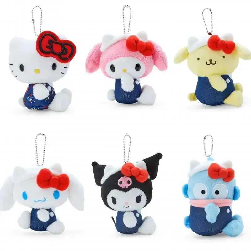 

Япония Sanrio 50-летие кукла кулон винтаж Китти Мелодия Pochacco Cinnamoroll Hangyodon кулон кукла аниме плюшевые игрушки