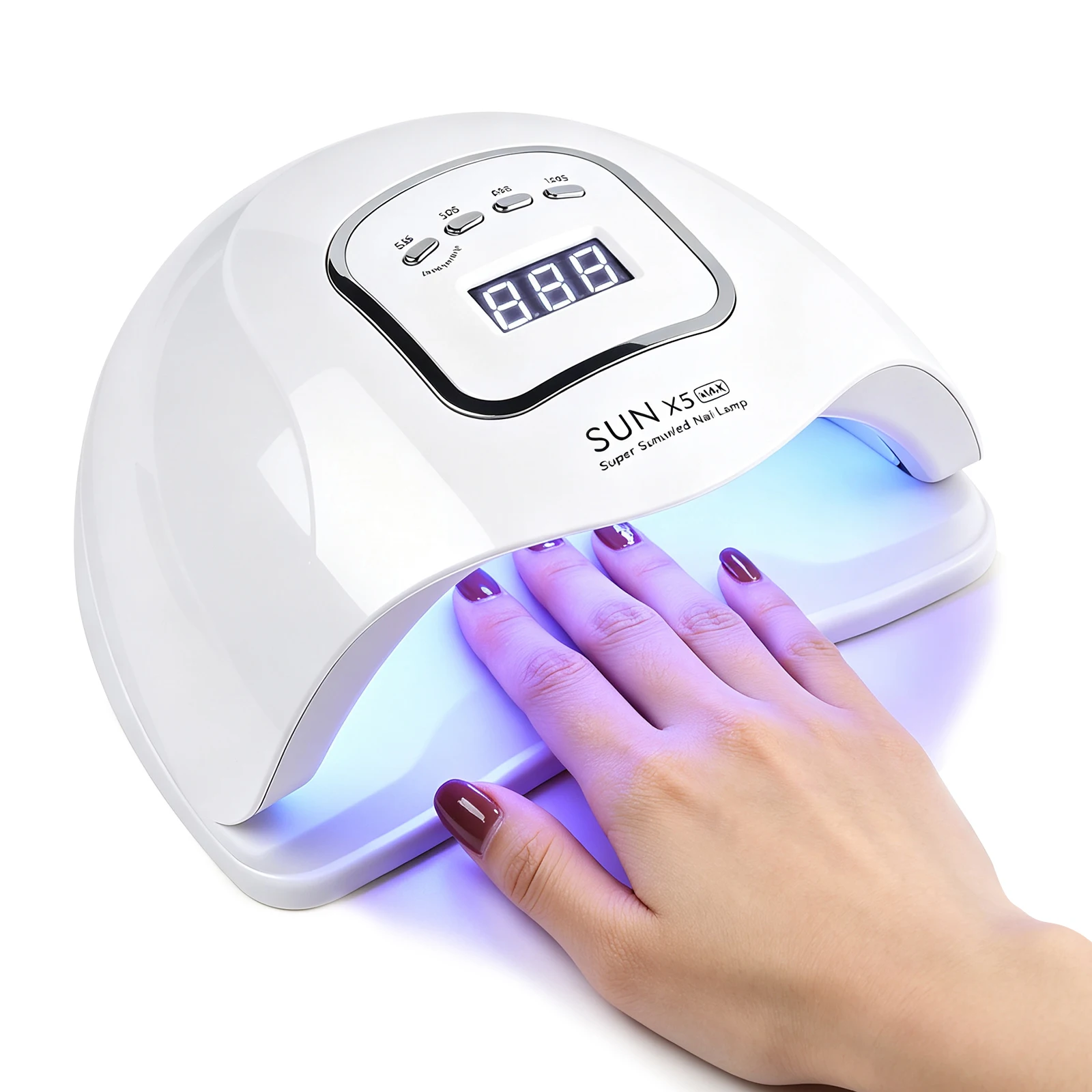 SUNX5Max 150W UV LED Nail Lamp For Fast Drying Gel Nail Phototherapy Machine 45 LEDs Manicure Salon Tool Equipment