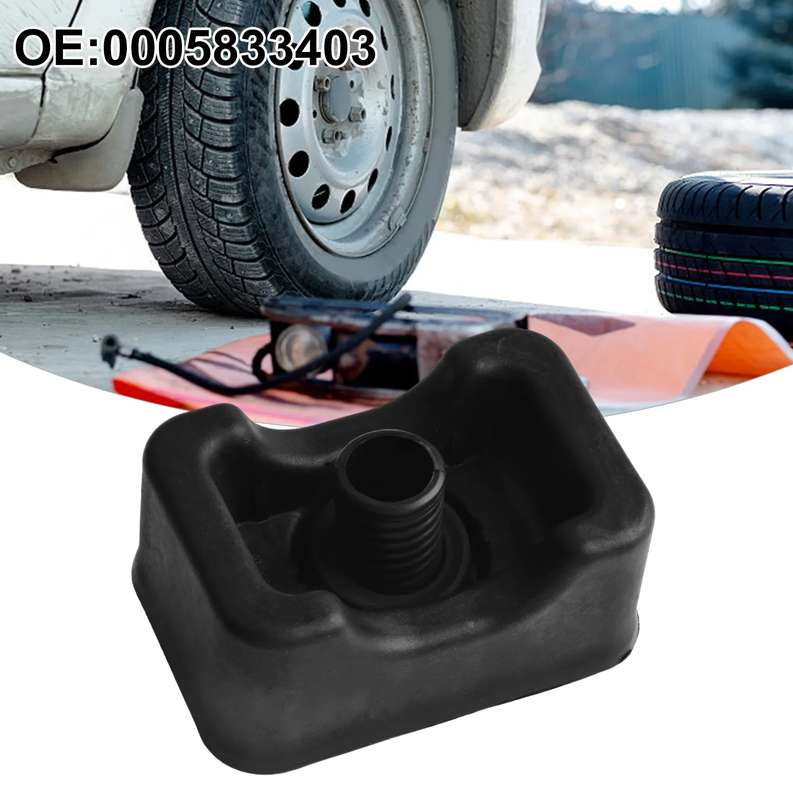 Car Maintenance Black Pad Under Car Body Underbody Lifting Pad Quick Installation Reliable Easy To Use High-quality Materials