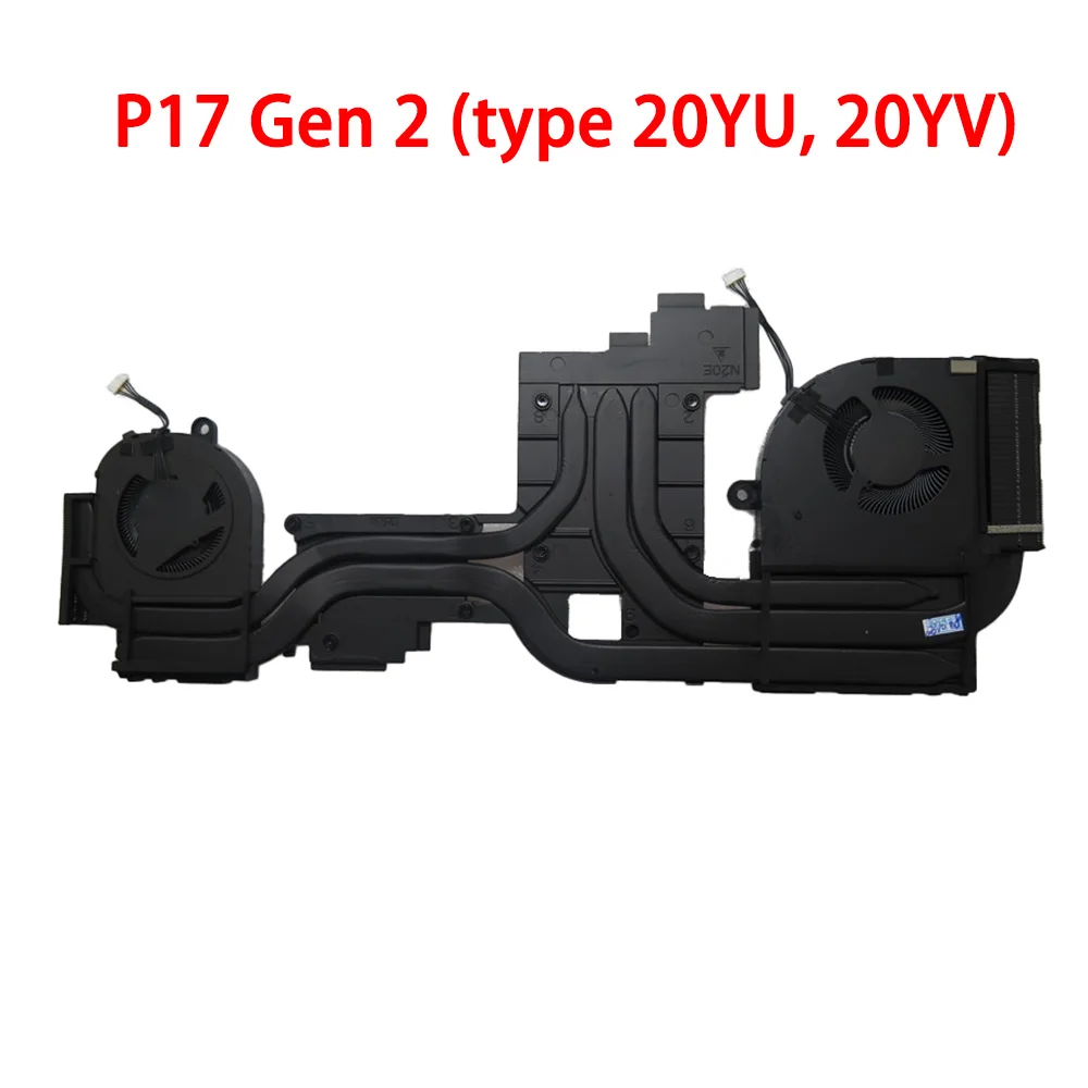 Laptop CPU GPU FAN&Heatsink For Lenovo For ThinkPad P17 Gen 2 (type 20YU, 20YV) 5H41B77204 5H41L16256 FAN+Heatsink N20E New