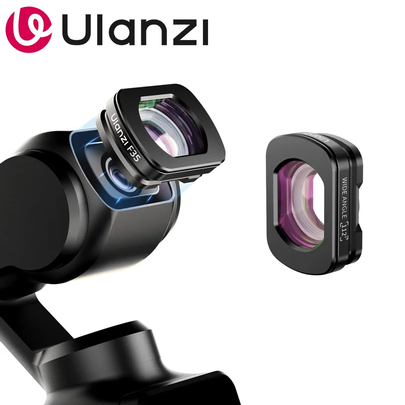 

Широкоугольный магнитный объектив Ulanzi F35 для DJI Osmo Pocket 3 для фото- и видеосъемки, путешествий, видеоблогов