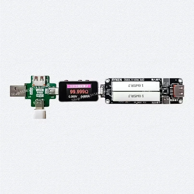 

M001 Измеритель напряжения и тока сопротивления линии Кельвина USB-детектор Измеритель мощности типа C