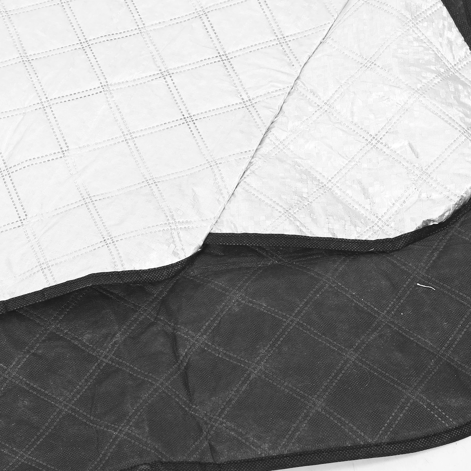 

1pc Car Snow Cover Windshield Shield Sunshade Protector Magnetic Design Durable Pe Aluminum Foil Front Windscreen Cover