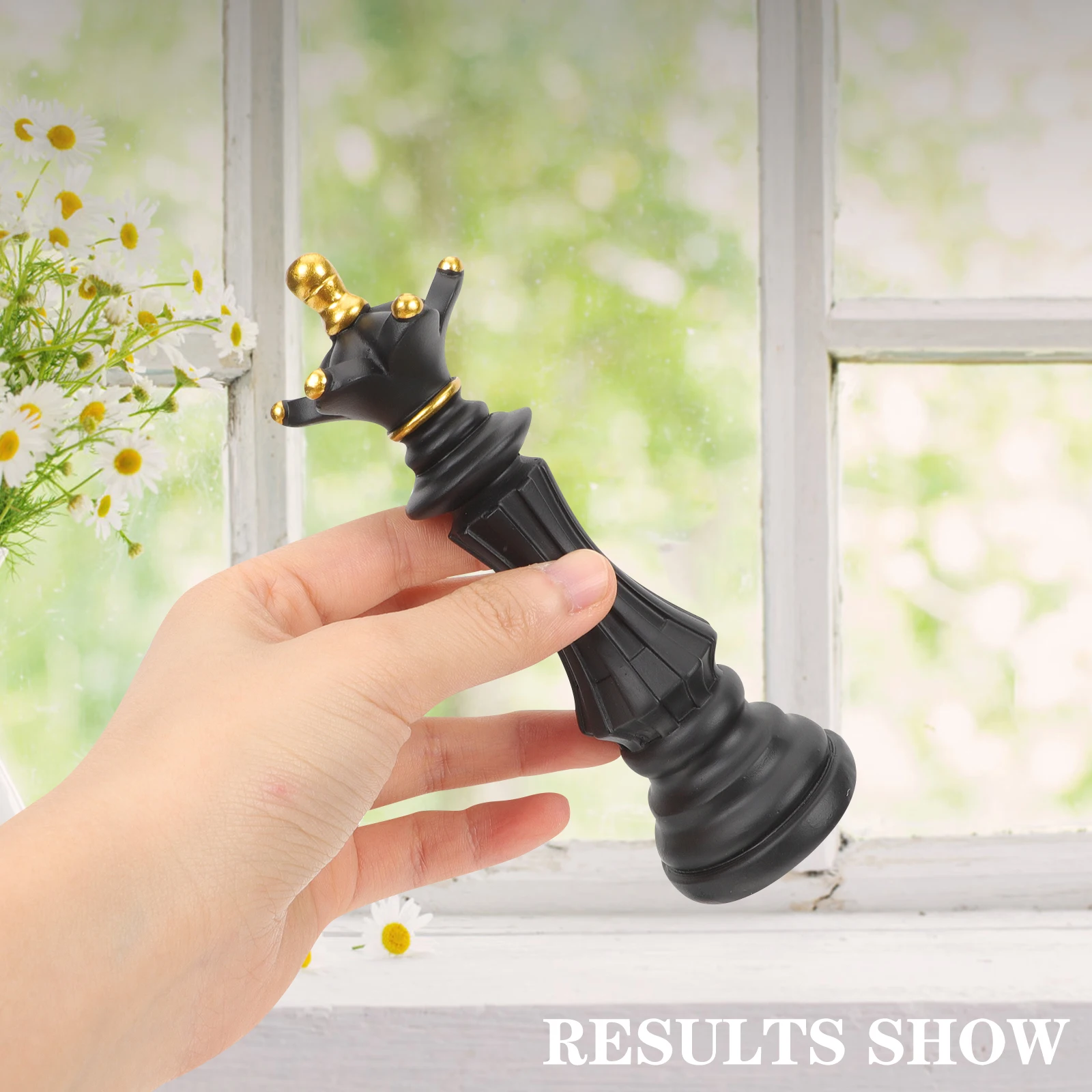 

Смоляные шахматные украшения для декора шкафа, скульптура на новоселье, креативная офисная книжная полка, статуя, стильный шахматный декор, Status Mini