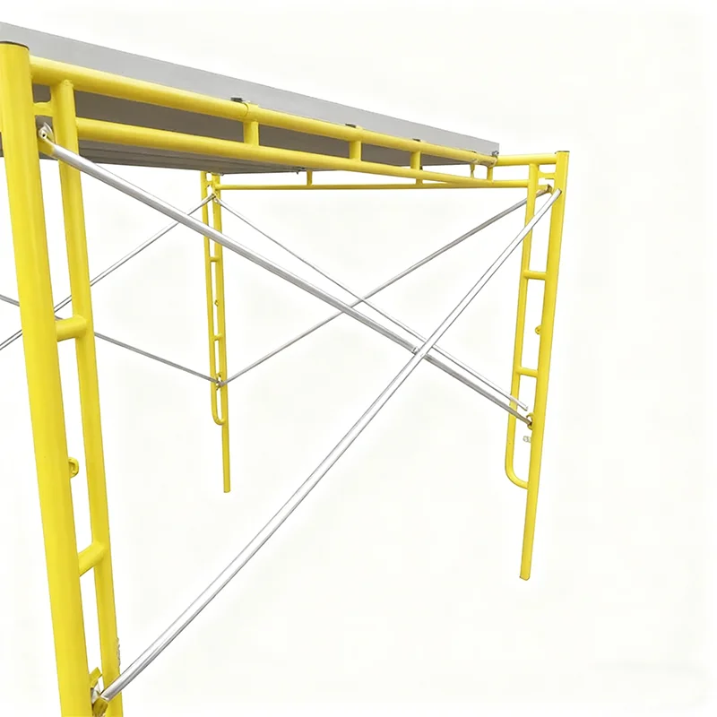 مشروع البناء في الهواء الطلق السقالات خفيفة الوزن المجلفن السقالات مواقع البناء H-نوع الإطار السقالات