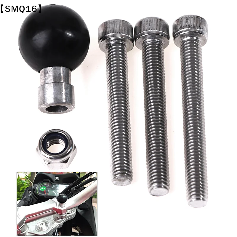 Motorcycle Handlebar Clamp Base 1 inch 25mm Ball with M8 Screws for Ram Mount【SMQ】