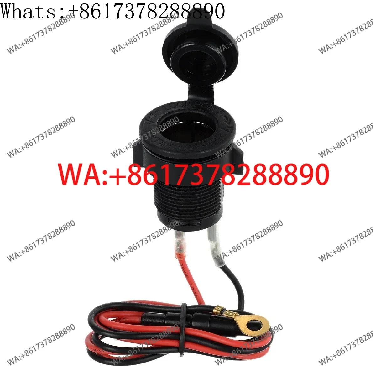 Jtron waterproof automobile and motorcycle refitted power supply with cover/car cigarette lighter socket /12V car socket car