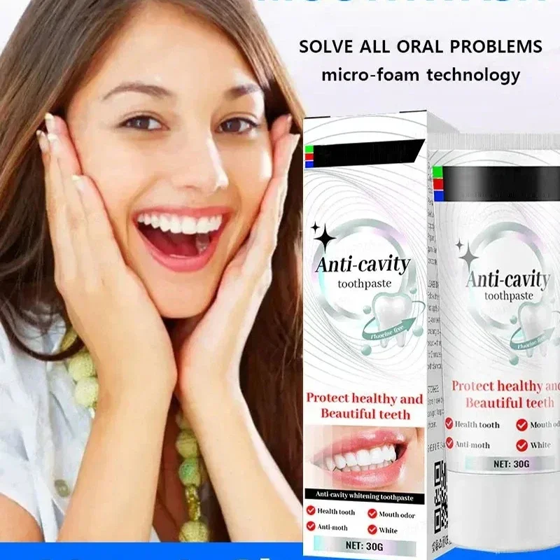 Natural Plant Extract Cleaning Stain Toothpaste Oral Hygiene Tooth Anti-decay Toothpaste for Whitening Dentifrice Charcoal