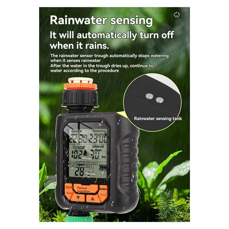 

B45C Outdoor Misting Cooling System 5M-30M Garden Irrigation Watering 1/4"' Atomizer Nozzles 4/7Mm Hose For Patio Greenhouse