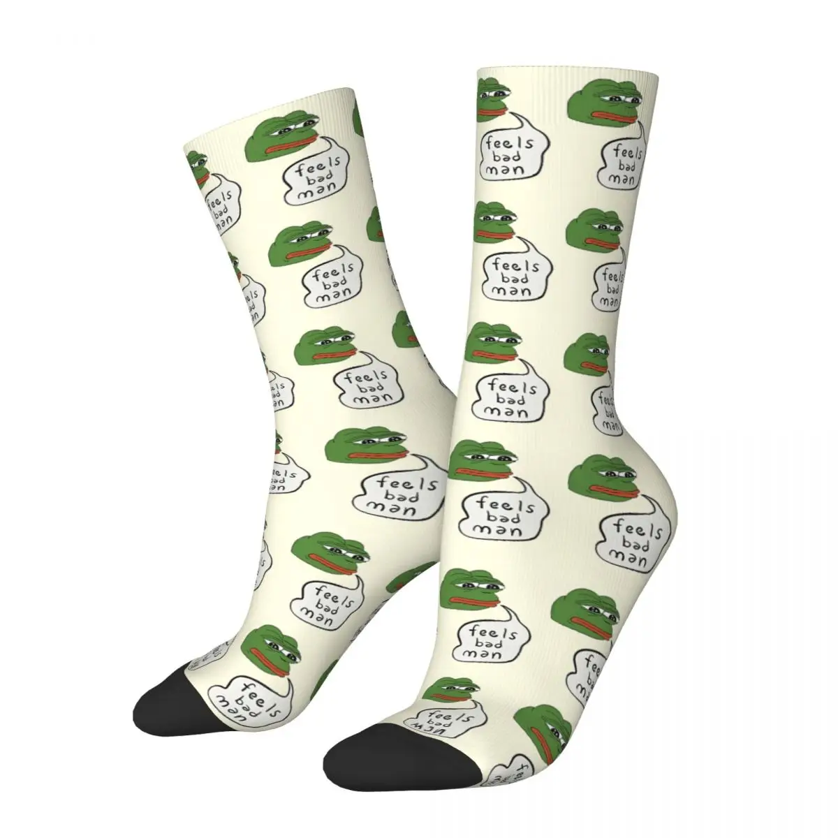 Feels Bad Man Pepe The Frog Kawaii Socks Sports Cartoon Pattern Socks