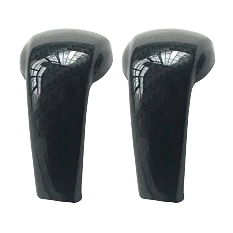 2X Sport Style Carbon Fiber Print Gear Shift Knob Cover Trim For Mazda 2 3 6 CX-3 CX-5