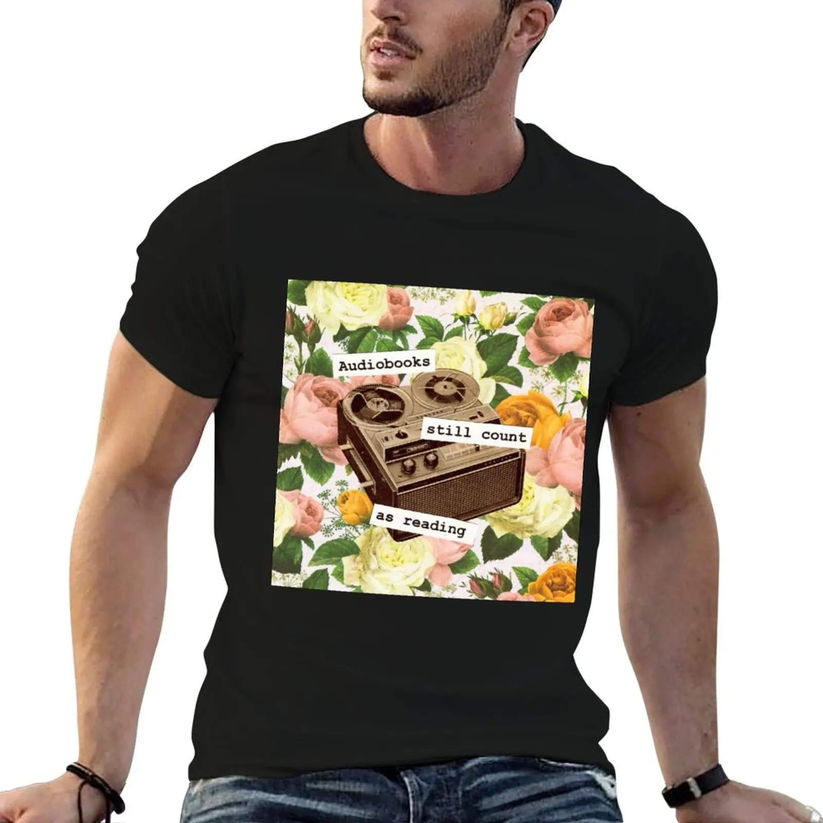 Audiobooks Still Count As Reading T-Shirt Sports Basic Short Sleeve T-Shirt