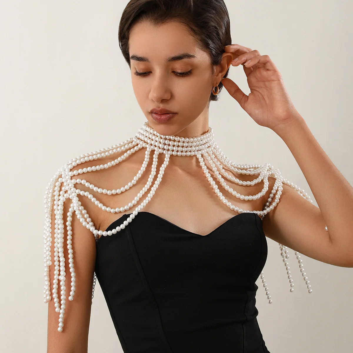 Body Jewelry Woman Totally Hand-made Sexy Bikini Bra Chain Tassel Multi-layer Night Club Body Chest Chain Body Ornaments