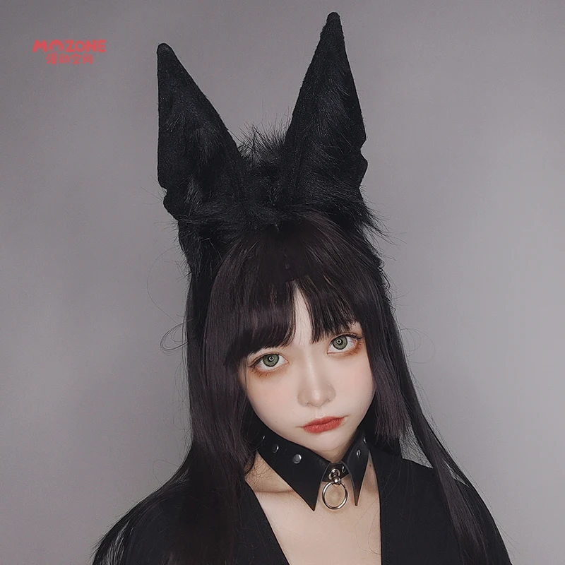 Wolf ears anime animal ears cosplay accessories dark Lolita hair accessories KC Anubis headband